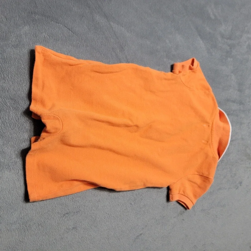 Ralph Lauren Outfit Baby Boy 9 Month Orange Short One Piece Pocket Logo Collared